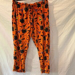 Men’s Halloween Themed Orange Pajama Pants